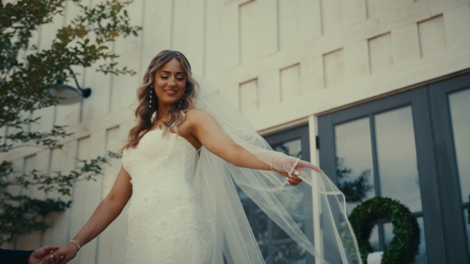 Bride twirling