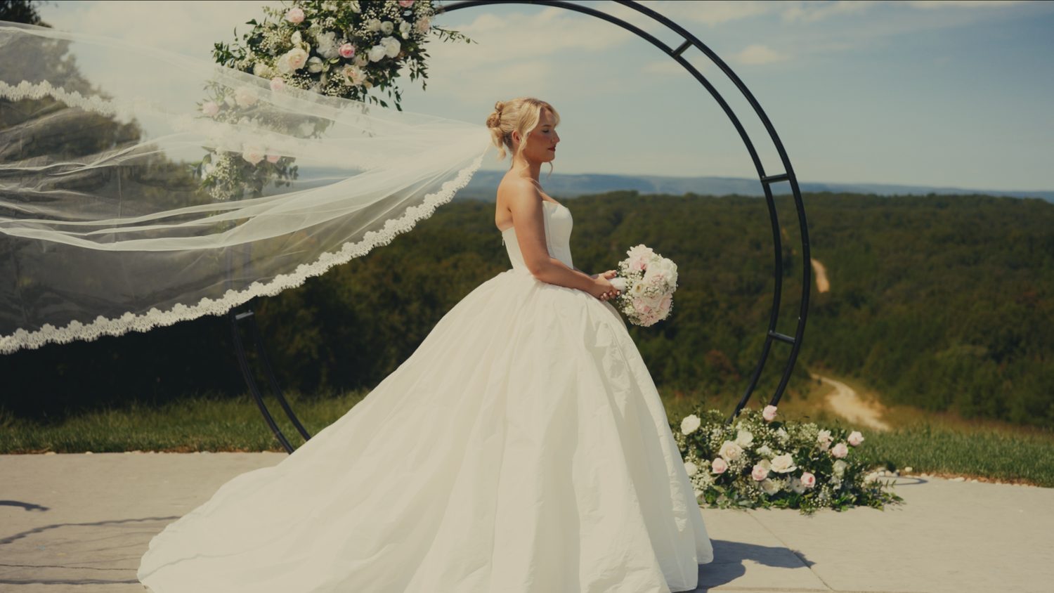 Veil at the arch
